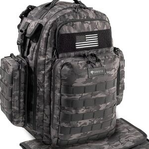 Men's Diaper Bag - Black Camo